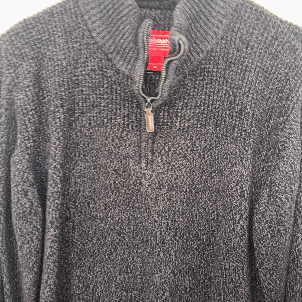 Coleman Men's Charcoal Zip-Up Sweater - Picture 3 of 6